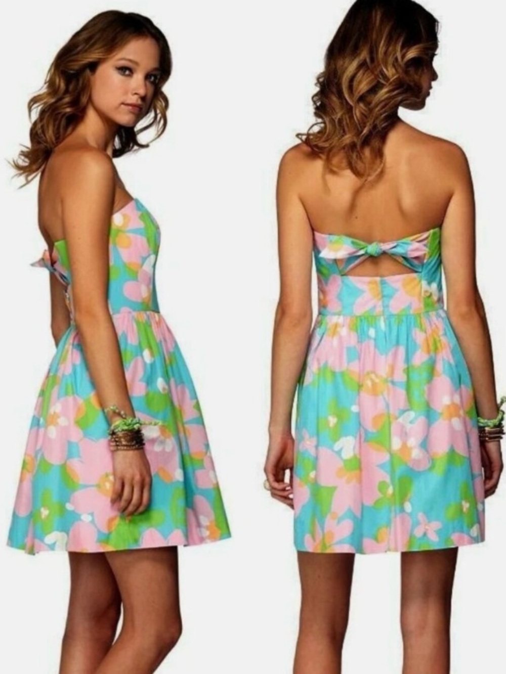 Lilly Pulitzer Richelle Dress Floral Resortwear Beachy Vacation Designer Luxury - Picture 10 of 10